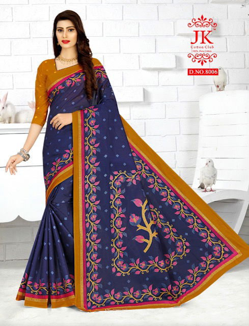 Jk Tulsi 8 Casual Daily Wear Cotton Printed Saree Collection